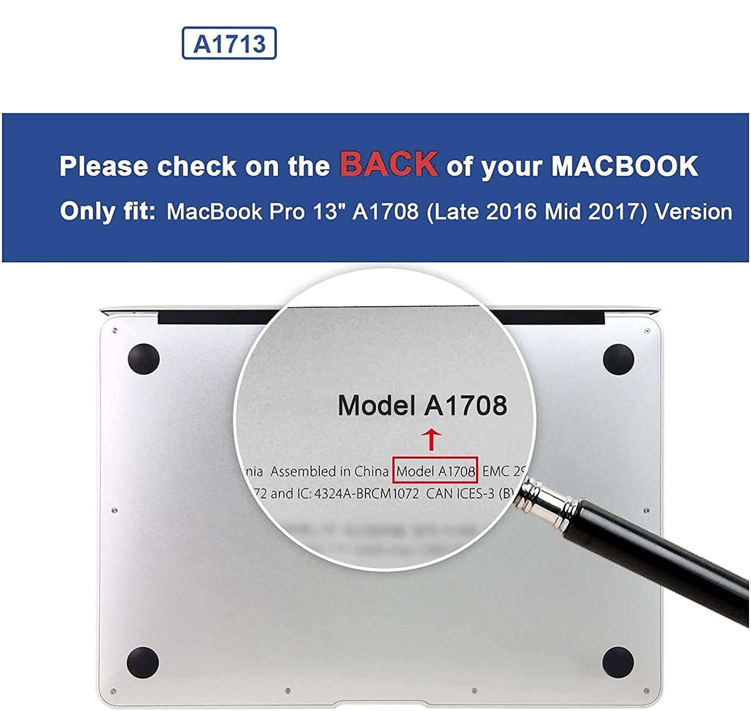 Laptrix A1708 A1713 Battery Replacement for MacBook Pro 13-inch